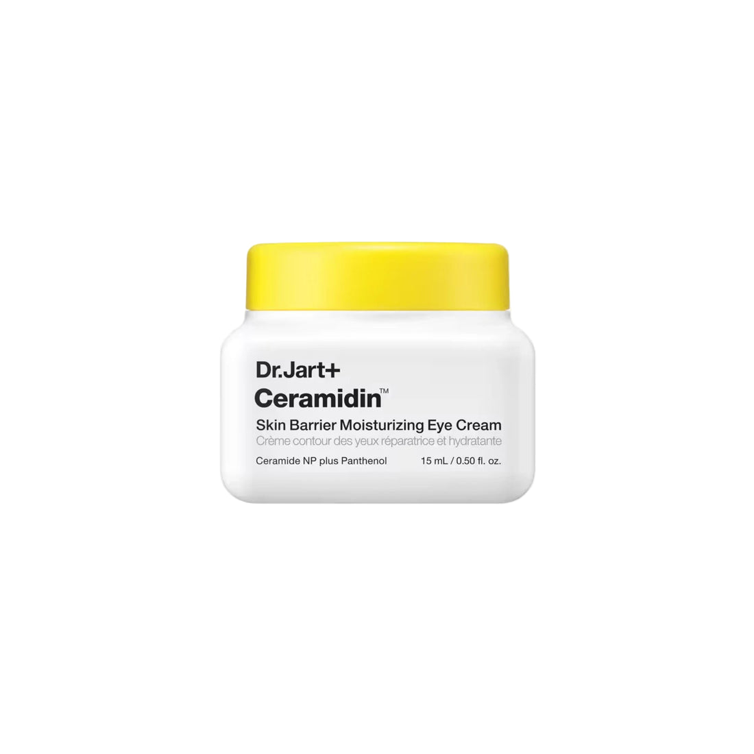 Dr. Jart+ Ceramidin Skin Barrier Moisturizing Eye Cream – rich, hydrating cream for puffiness, fine lines, and firming the delicate eye area.