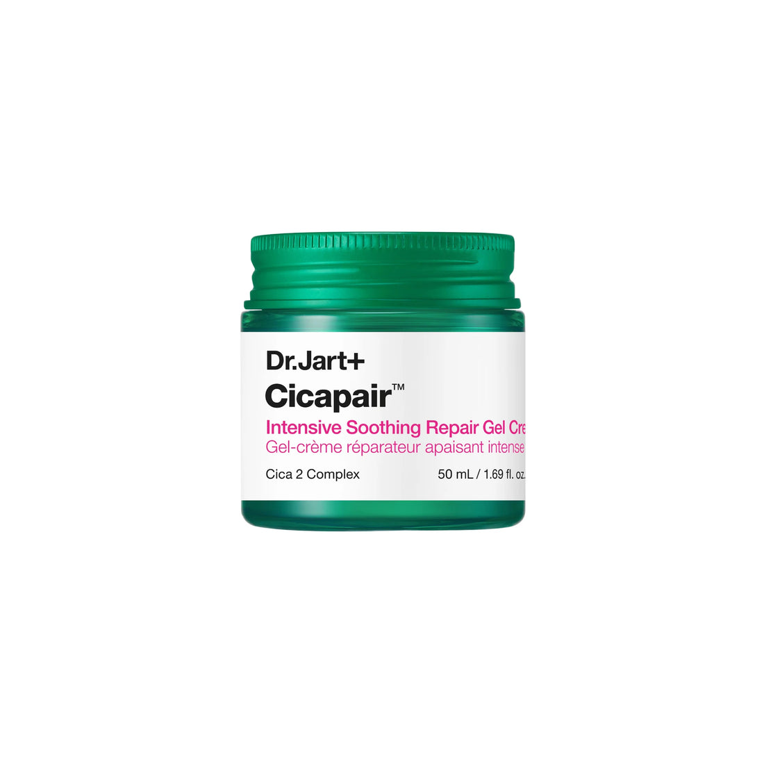 Dr. Jart+ Cicapair™ Intensive Soothing Repair Gel Cream – Lightweight gel moisturizer with Centella Asiatica, Peptides &amp; Allantoin for redness relief and barrier support.