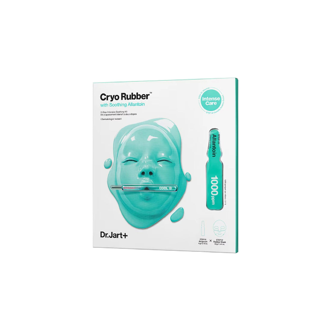 Dr. Jart+ Cryo Rubber™ Soothing Mask with Allantoin – two-step calming mask for stressed and sensitive skin, delivering deep hydration and instant cooling relief.