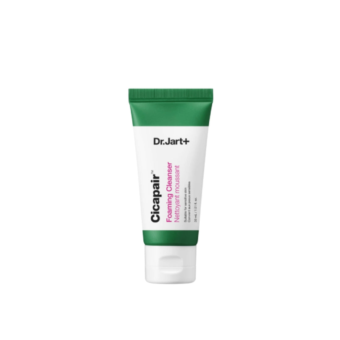 Dr. Jart+ Cicapair™ Foaming Face Cleanser – Gentle daily face cleanser with 23% Glycerin for hydrated, fresh, and smooth skin.