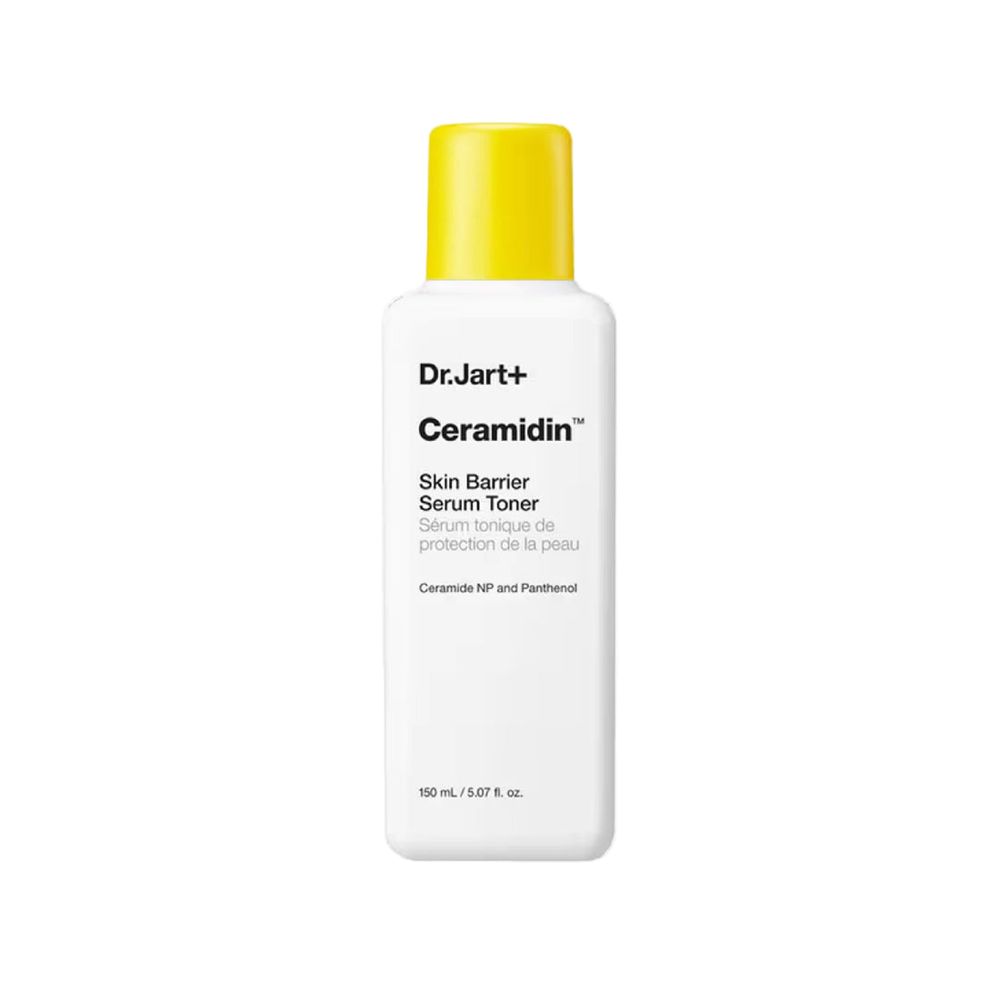 Dr. Jart+ Ceramidin™ Skin Barrier Serum Toner – Hydrating, barrier-strengthening serum-toner with Ceramides, Panthenol, and Glycerin.
