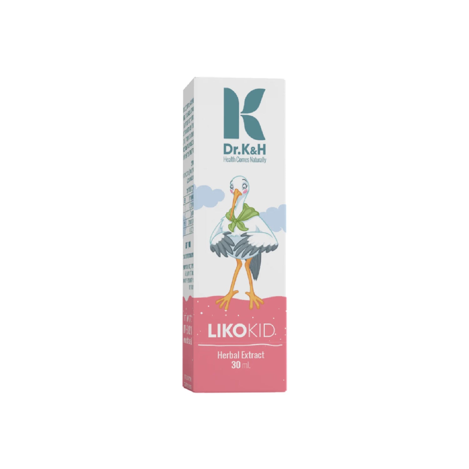 Dr. K&amp;H LikoKid colic relief for babies, formulated with Lycopodium for digestive comfort.