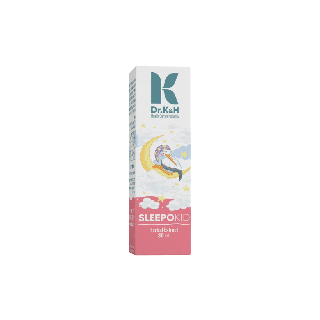 Dr. K&amp;H SleepoKid sleep aid drops for children, promoting relaxation and restful sleep naturally.