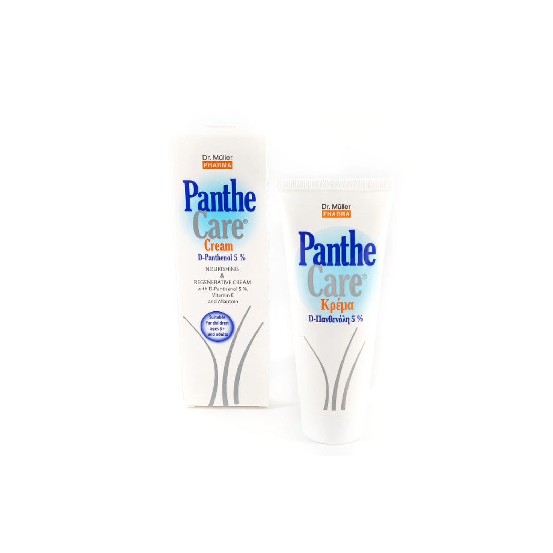 Dr. Muller PantheCare D-Panthenol 5% – nourishing regenerative cream for skin exposed to sun, wind, and cold.