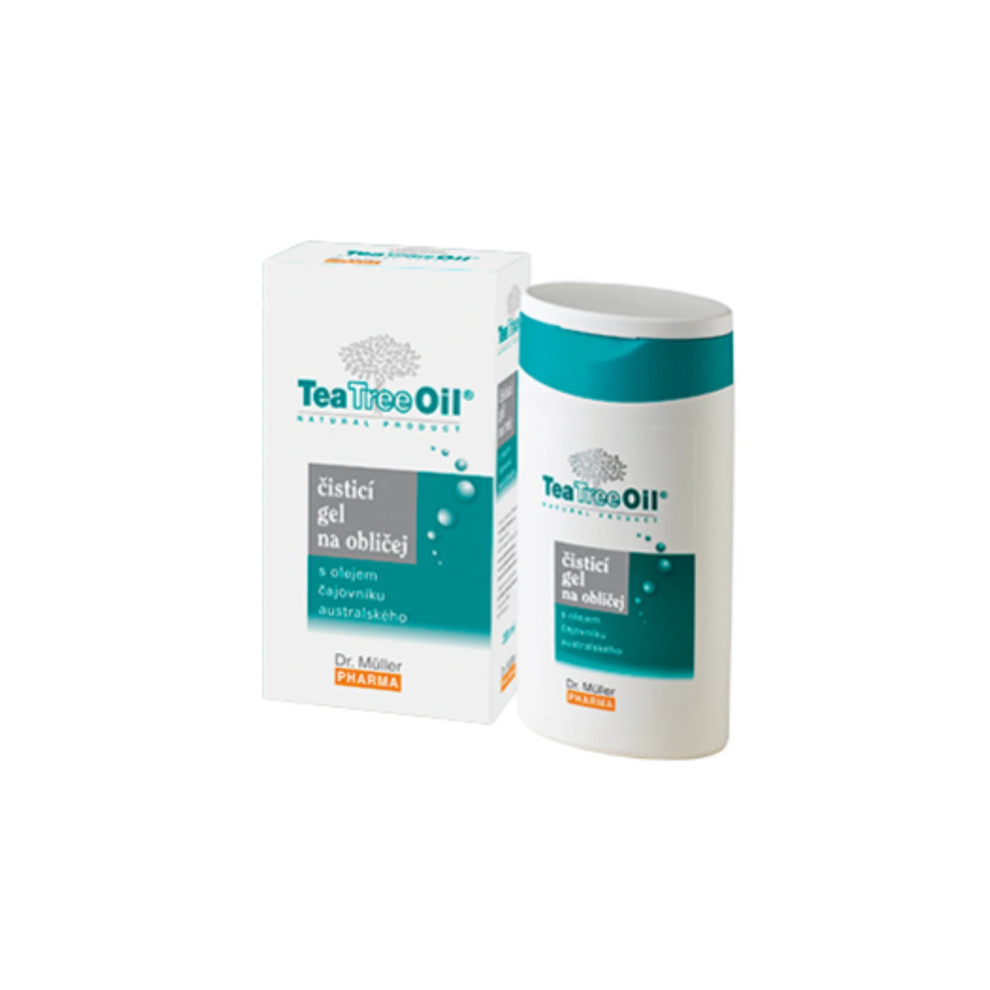 Dr. Müller Tea Tree Oil Facial Cleansing Gel – gentle daily cleanser for oily and acne-prone skin.