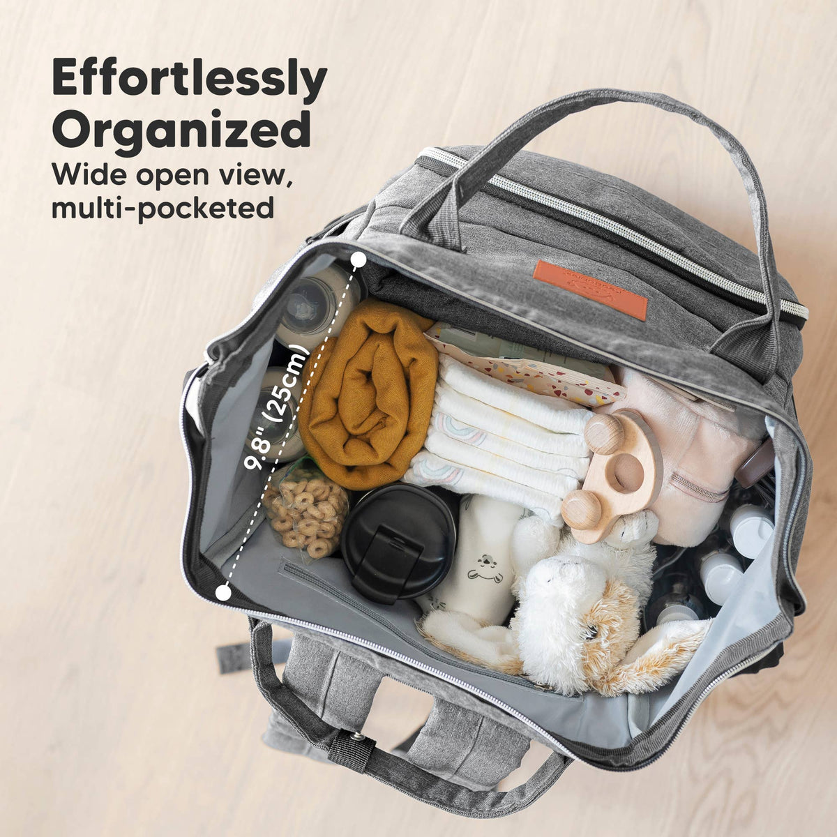 Original Diaper Bag Backpack, Baby Bags with Changing Pad: Classic Gray