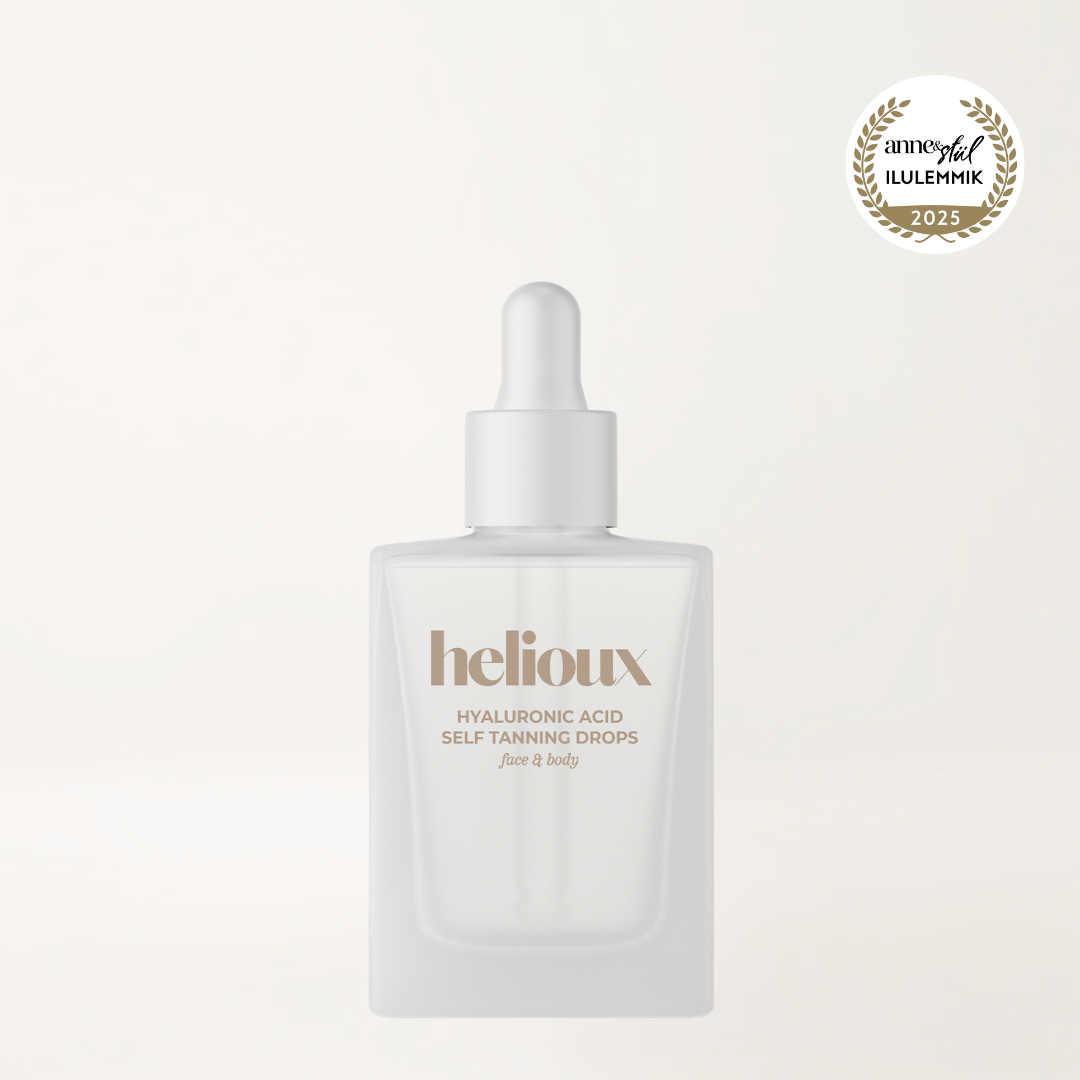 Helioux Self Tanning Drops For Face &amp; Body with Hyaluronic Acid