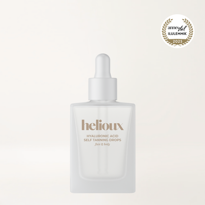 Helioux Self Tanning Drops For Face &amp; Body with Hyaluronic Acid