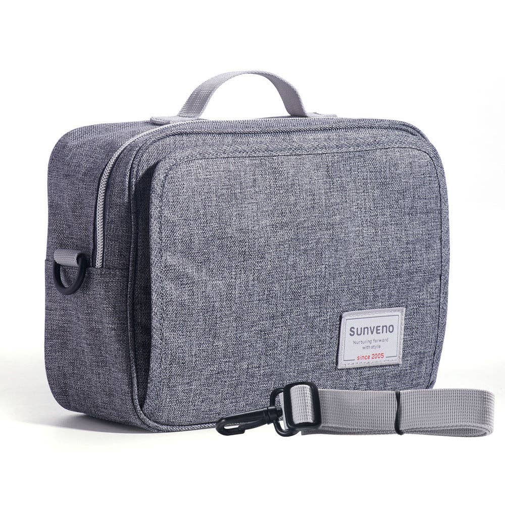 Diaper Changing Bag: Gray / Large