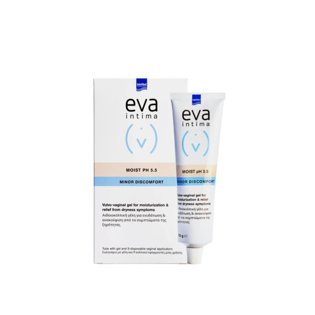 EVA Intima Moist Gel for hydration and soothing of intimate areas.