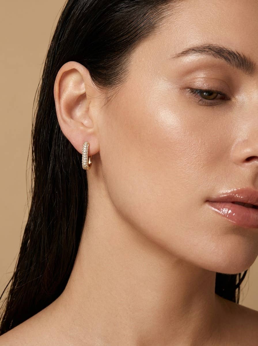 Stainless steel earrings 124AQ647: Gold / 100% Stainless steel