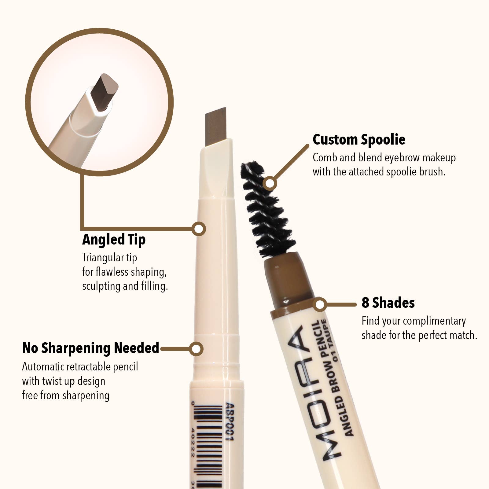 ANGLED BROW PENCIL: ANGLES BROW PENCIL(004 SOFT BROWN)