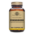 Solgar Fenugreek Vegetable Capsules - 150 mg extract and 370 mg powder, suitable for vegans and vegetarians.