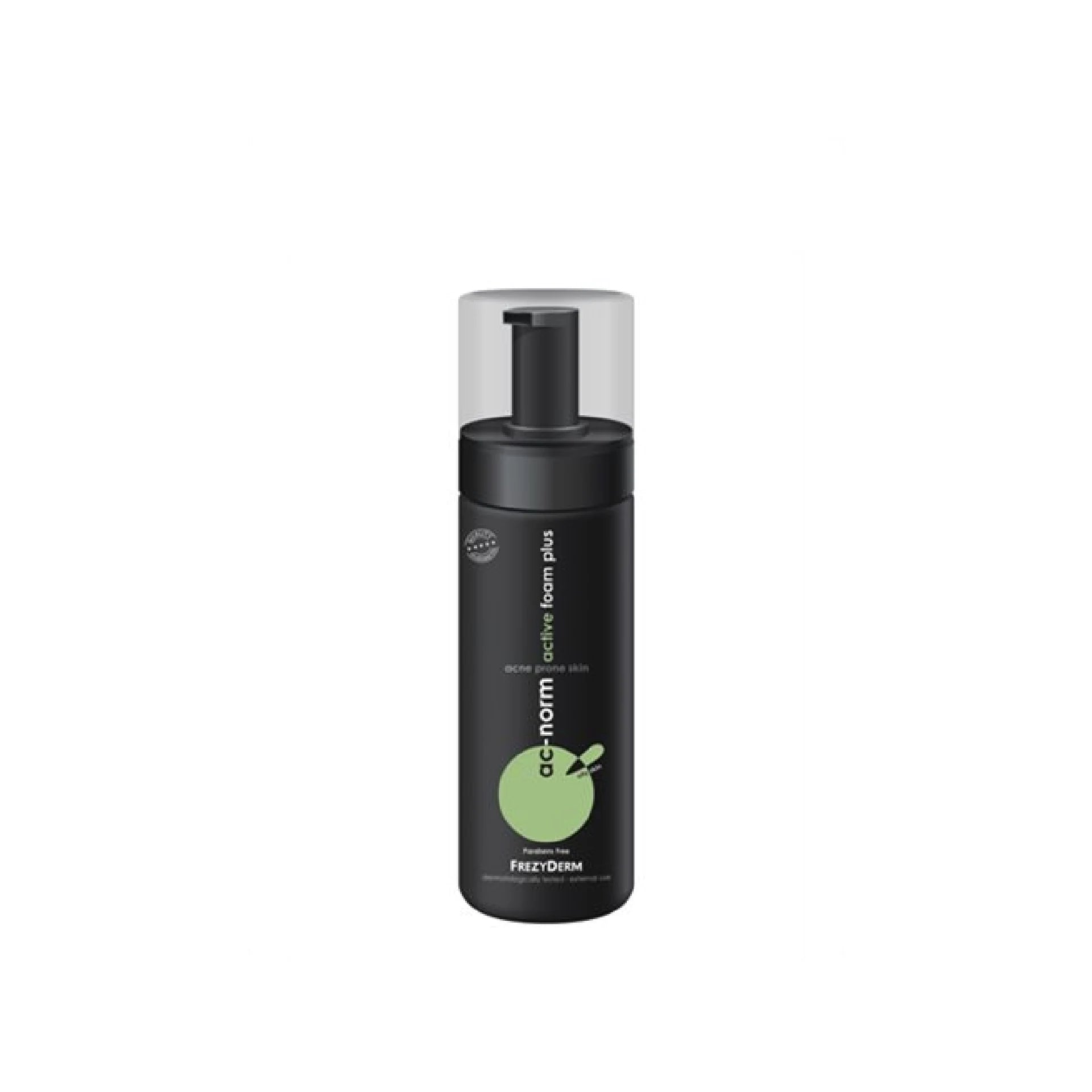 Frezyderm Ac-Norm Active Foam Plus cleansing foam for oily, acne-prone skin.