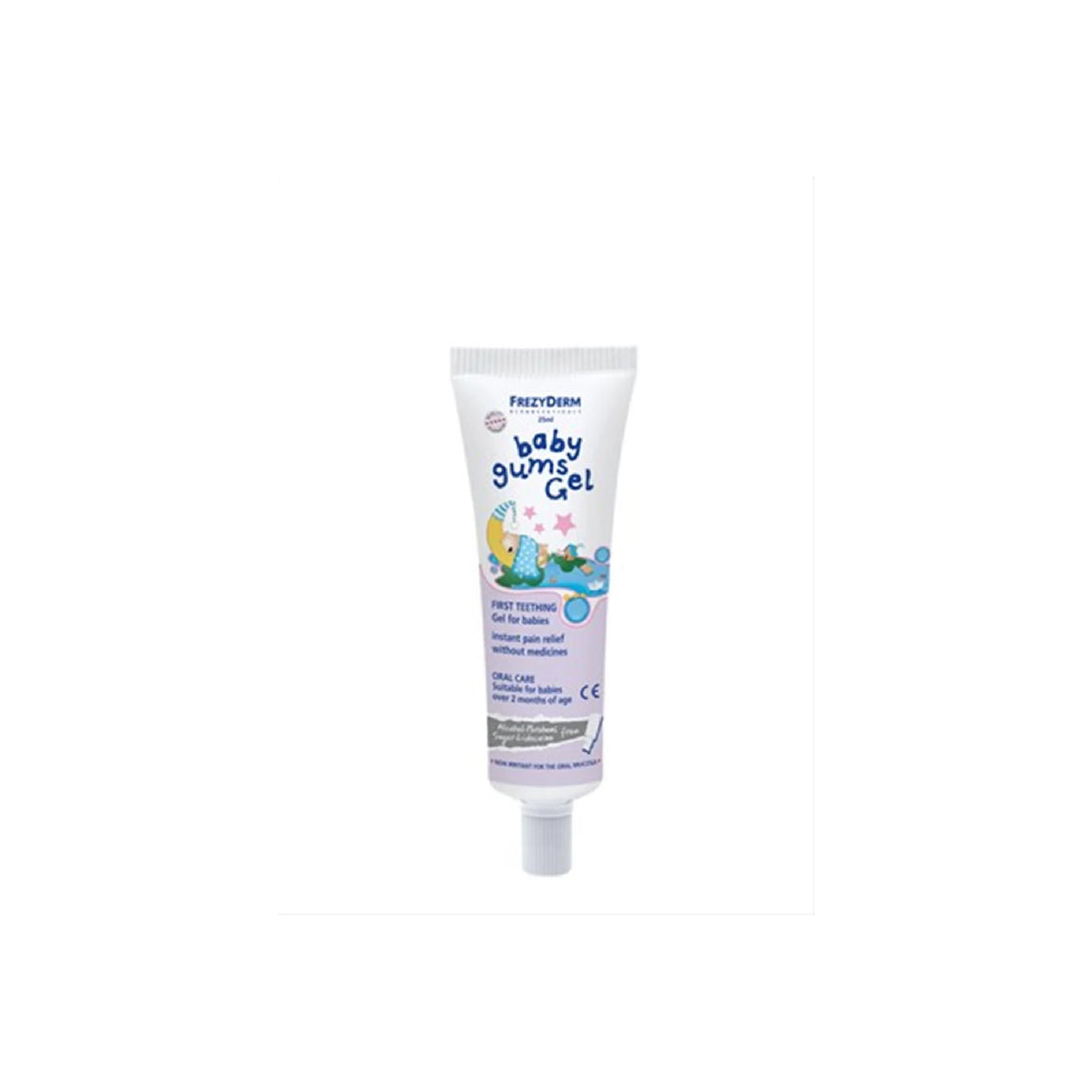 Frezyderm Baby Gums Gel for teething pain relief in infants.