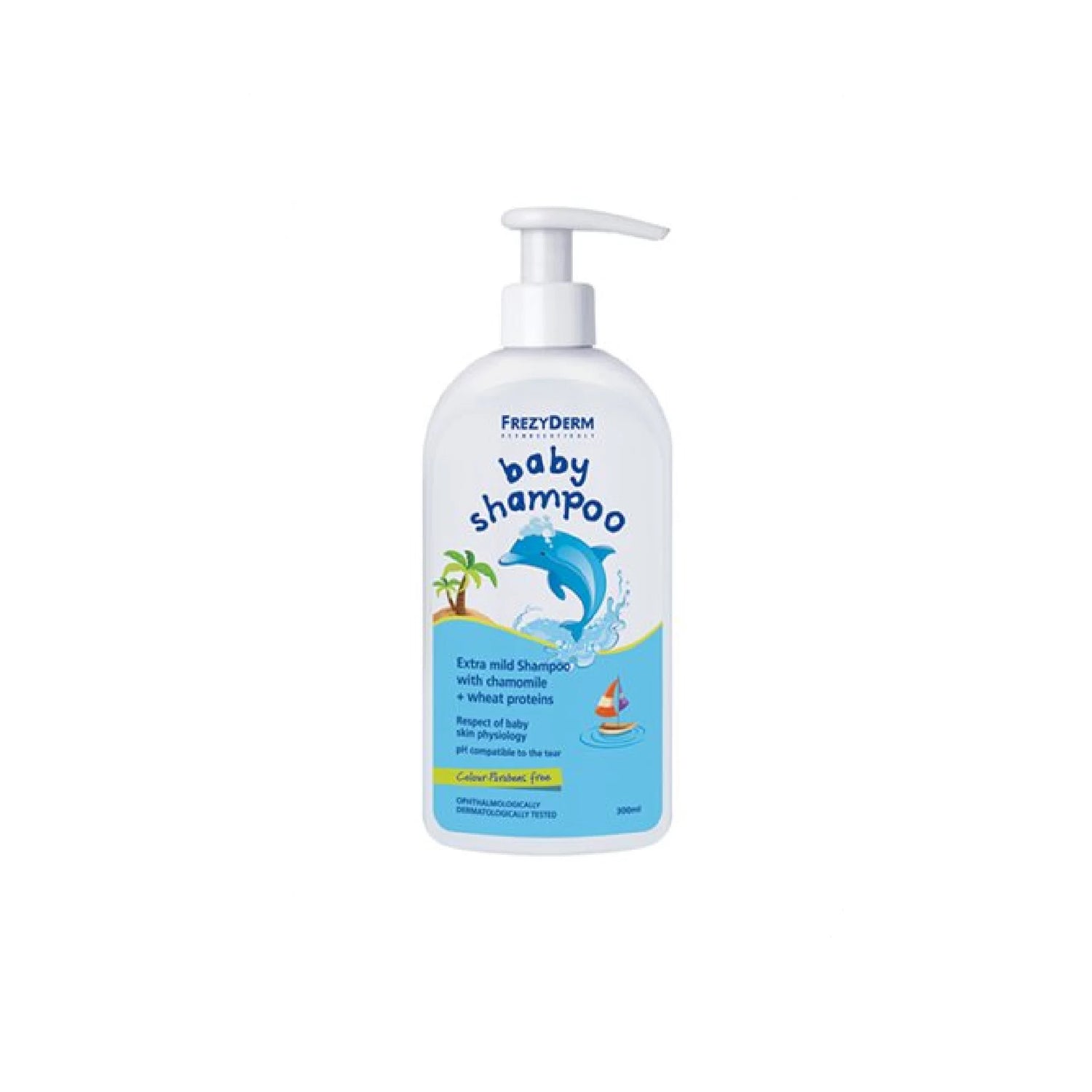 Frezyderm Baby Shampoo bottle for soft and healthy baby hair.