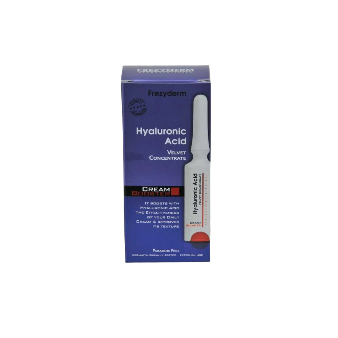 Frezyderm Hyaluronic Acid Cream Booster 5ml - Enhances daily creams with hyaluronic acid for hydration and wrinkle reduction.