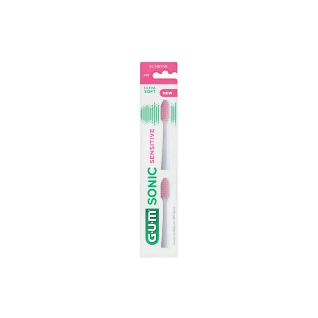 GUM Sonic Sensitive Battery Toothbrush for gentle care of sensitive teeth and gums.