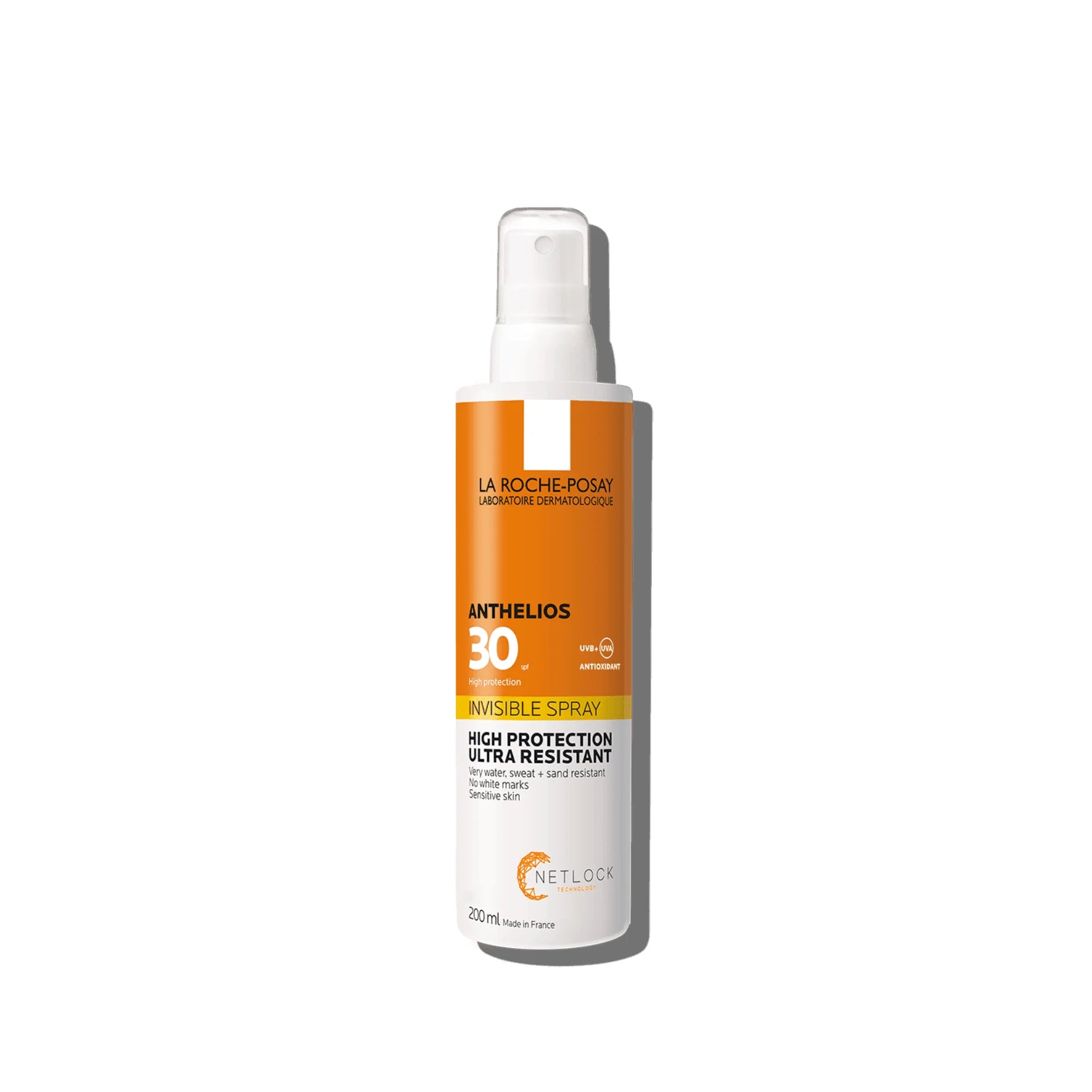La Roche-Posay Anthelios Invisible Spray SPF 30 offers non-greasy, lightweight sun protection in a convenient spray for the body.