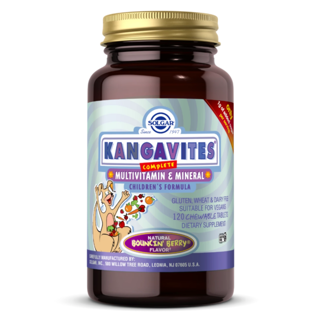 Solgar Kangavites Multivitamin &amp; Mineral Chewable Tablets - Bouncin&