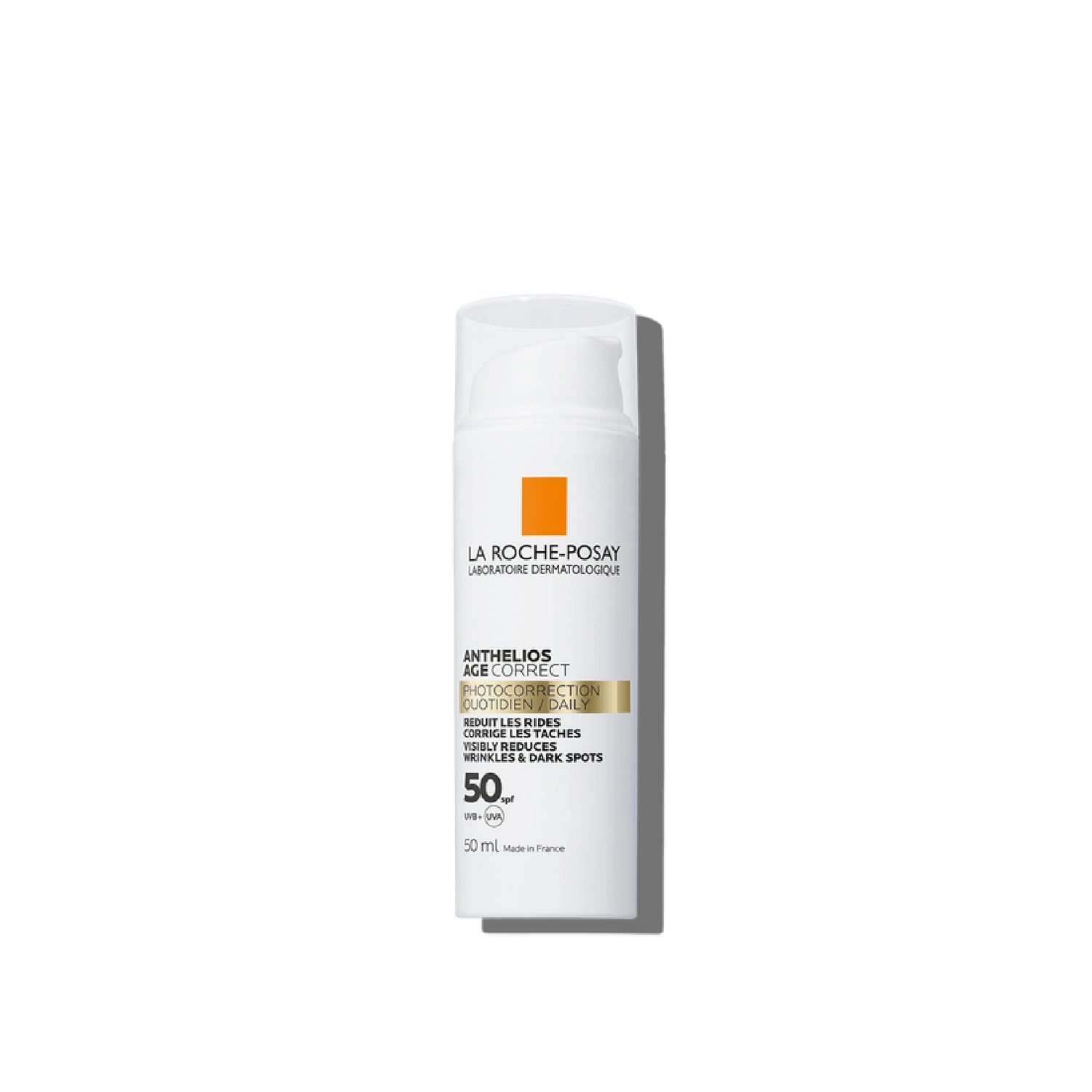 La Roche-Posay Anthelios Age Correct SPF 50 – Daily Anti-Ageing Sunscreen with Hyaluronic Acid and Niacinamide