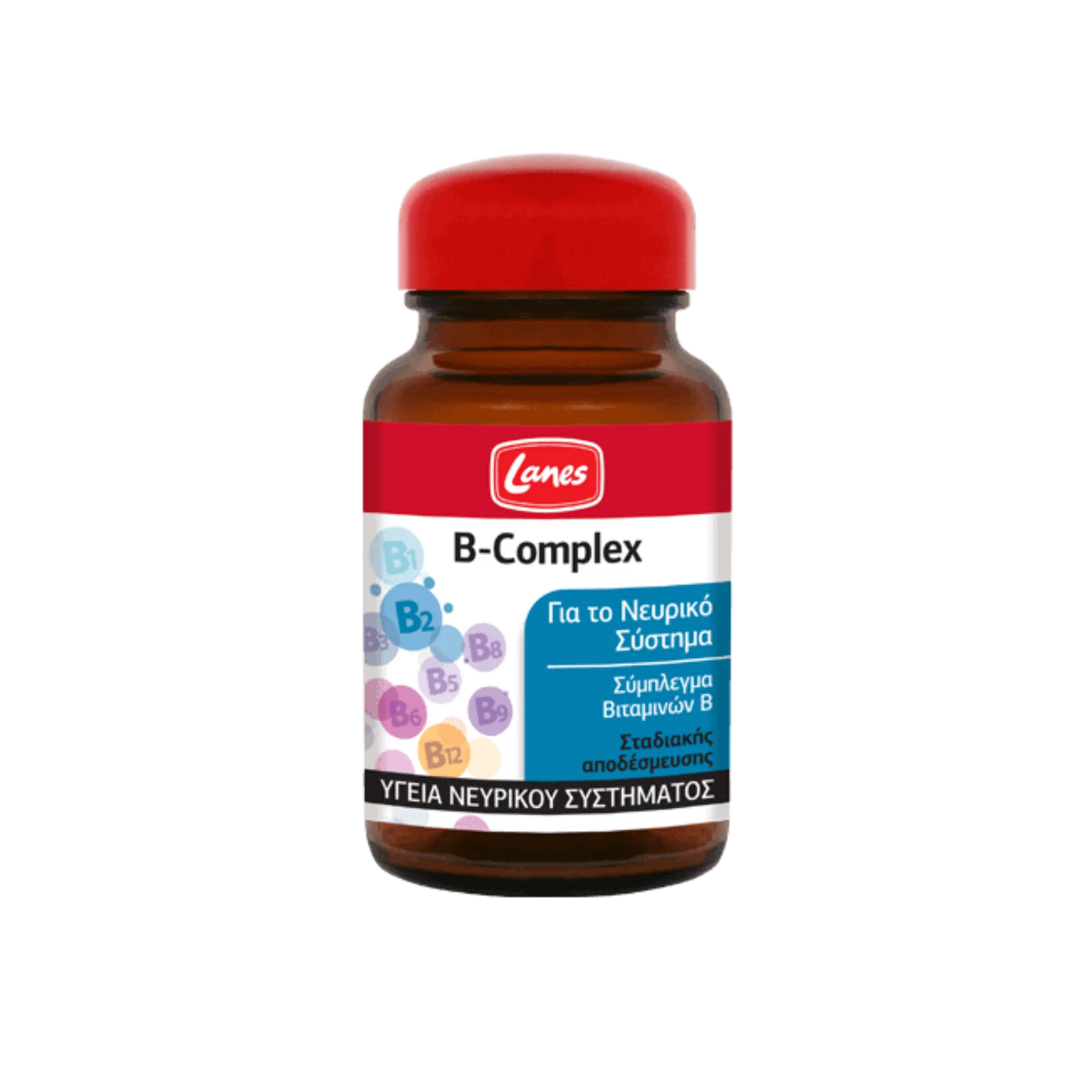 Lanes B-Complex Supplement - Complete B vitamin support for energy, nervous system health, and more.