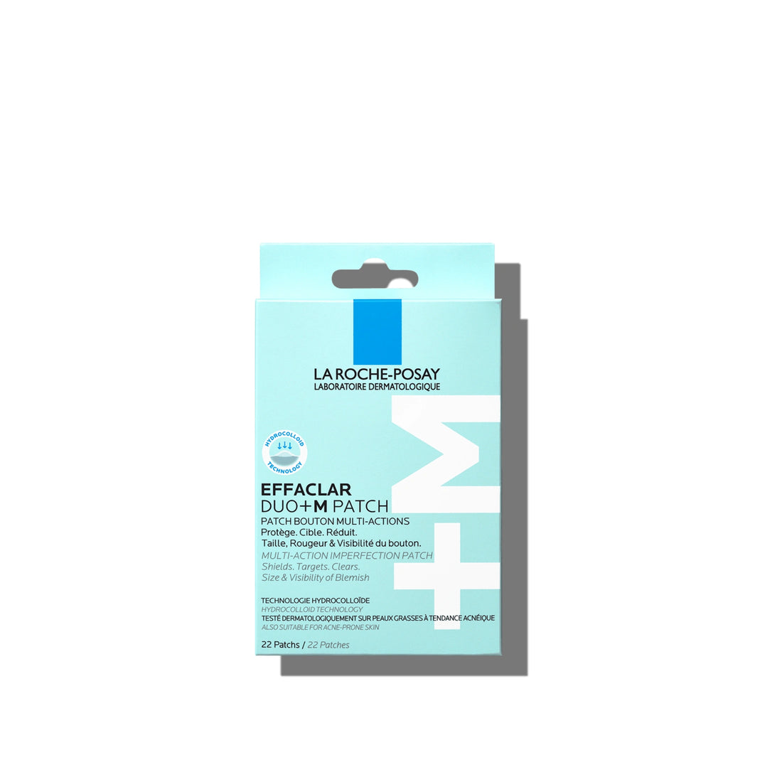 La Roche-Posay Effaclar Duo+M hydrocolloid patches for acne-prone skin, reduce blemishes and protect imperfections with targeted action.