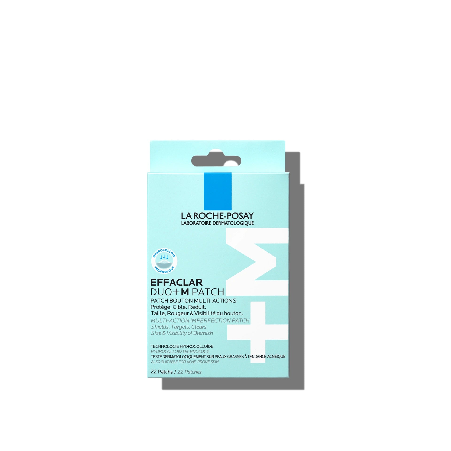 La Roche-Posay Effaclar Duo+M hydrocolloid patches for acne-prone skin, reduce blemishes and protect imperfections with targeted action.
