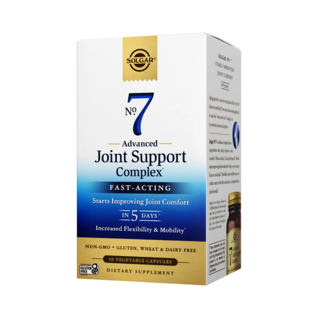 Solgar No. 7 Vegetable Capsules - Promotes joint comfort and flexibility.