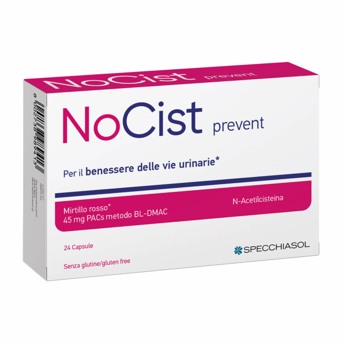 Nocist Prevent supplement for urinary tract health and fluid drainage.