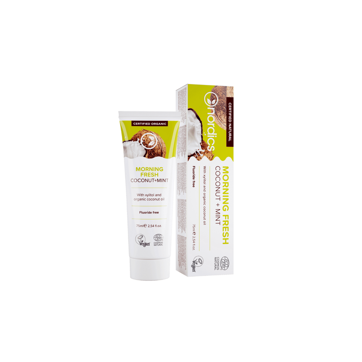 Nordics Natural toothpaste Morning Fresh Coconut + Mint 75ml