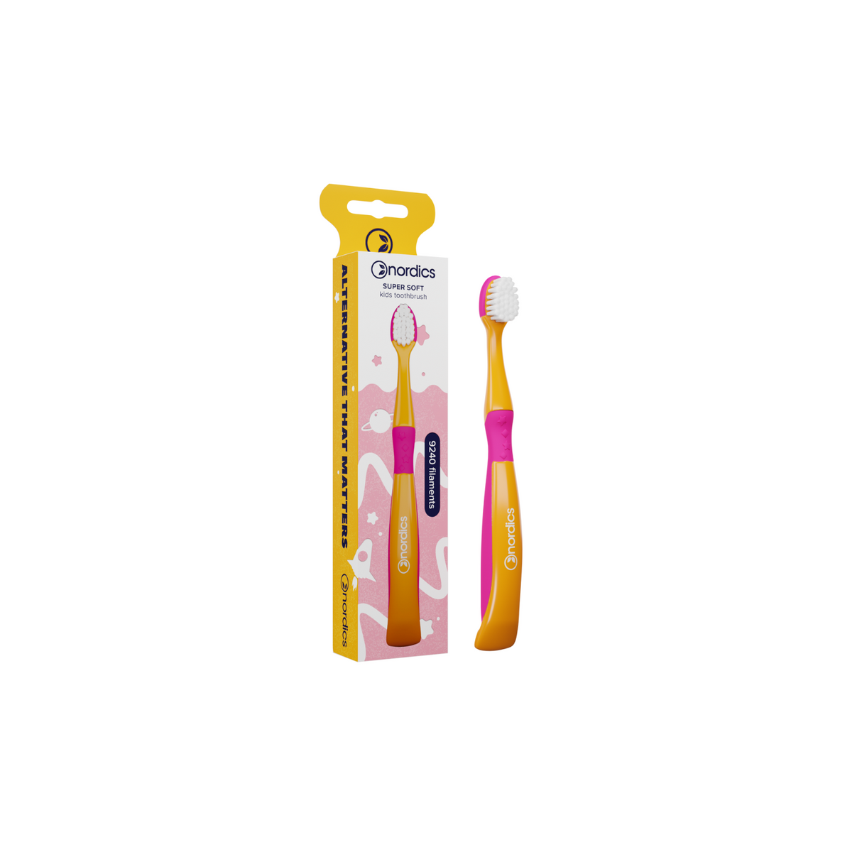 Nordics EXPERT Orange SOFT 6580 toothbrush with holder