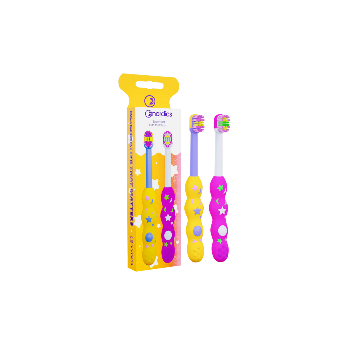 Nordics Bamboo Pink SOFT/MEDIUM toothbrush