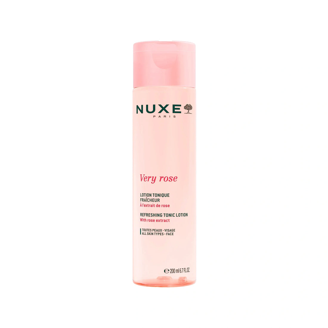 Nuxe Very Rose Refreshing Tonic Lotion – Rose-infused hydrating toner that refreshes, soothes, and prepares the skin for skincare.