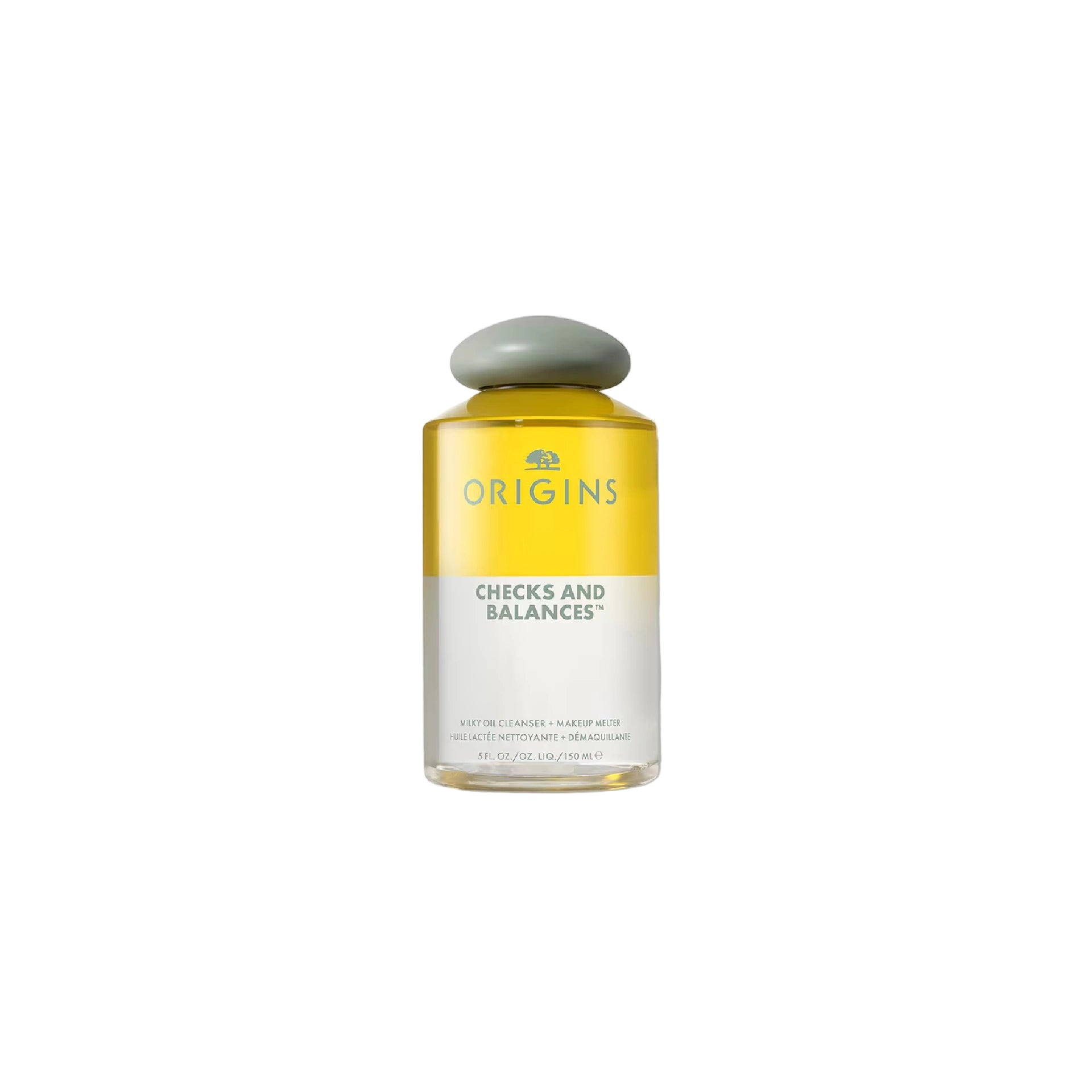Origins Checks and Balances Milky Oil Cleanser + Makeup Remover – Squalane, Rice Oil, Almond Oil gentle cleanser
