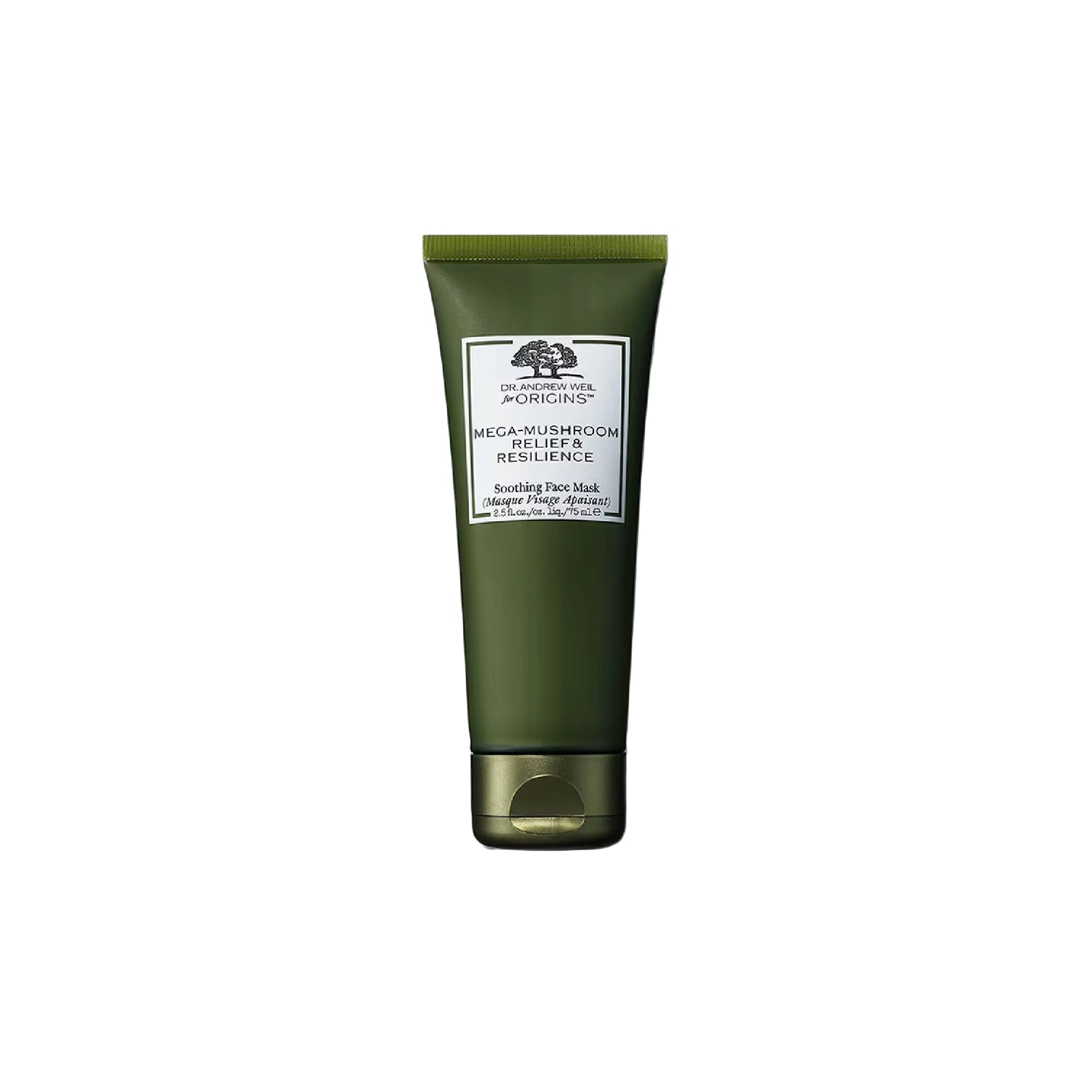 Origins Dr. Andrew Weil Mega-Mushroom Relief &amp; Resilience Soothing Face Mask – creamy calming mask for sensitive skin with Reishi and Sea Buckthorn.