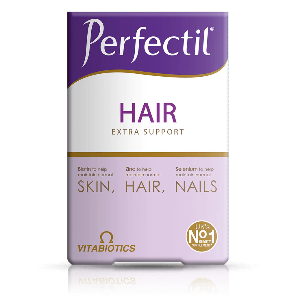 Vitabiotics Perfectil Hair - Advanced support for hair health with biotin and selenium.