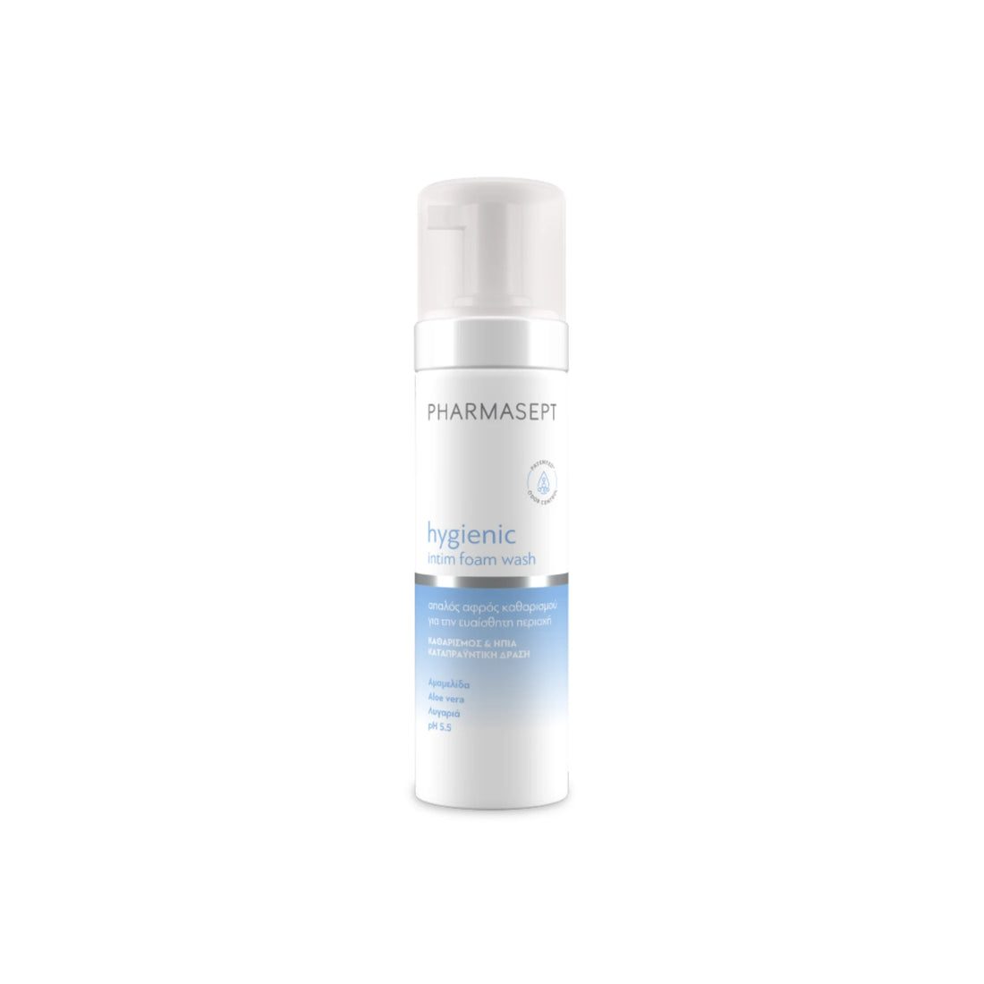 Pharmasept Hygienic Intim Foam Wash – Gentle cleanser for intimate areas with soothing and moisturizing action.
