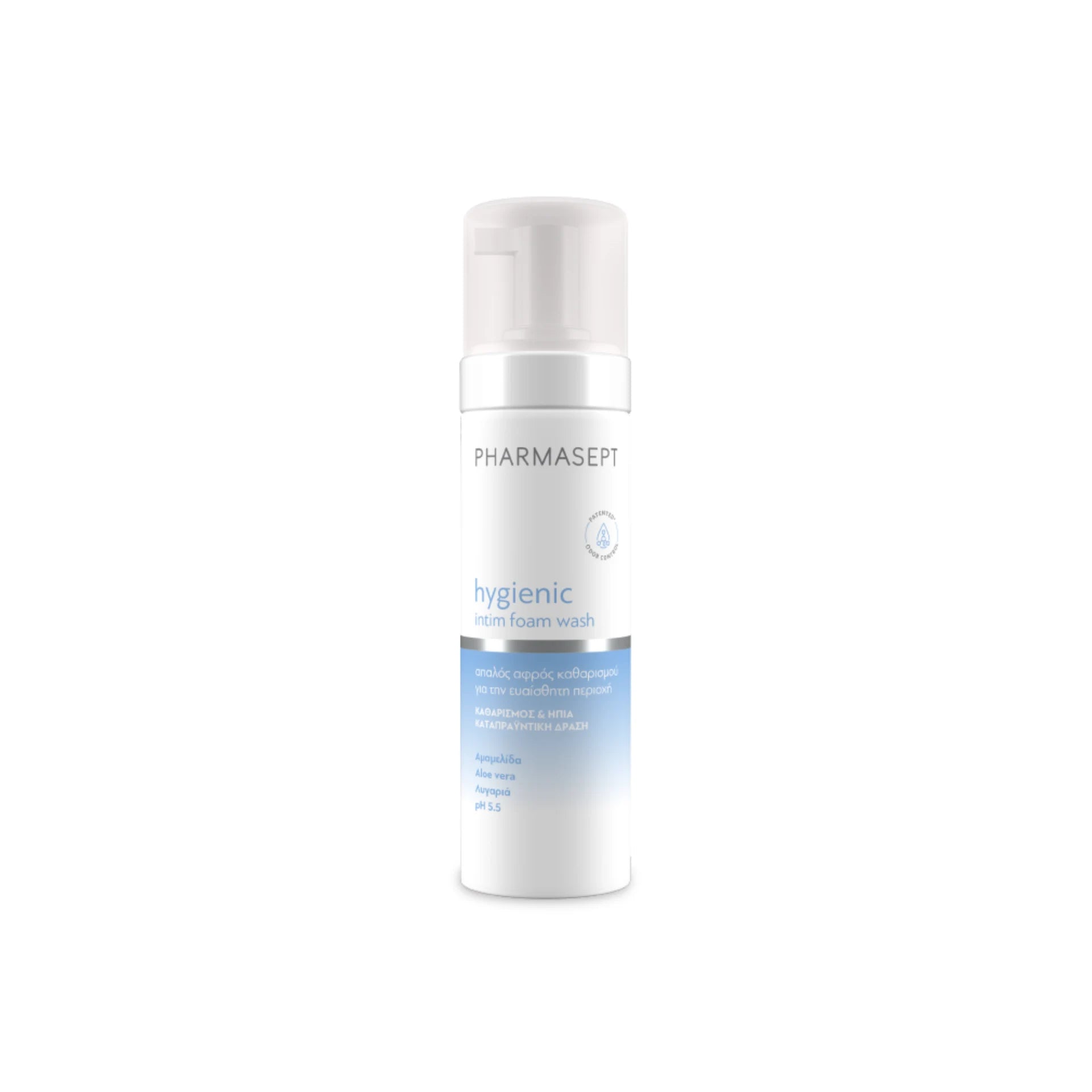 Pharmasept Hygienic Intim Foam Wash – Gentle cleanser for intimate areas with soothing and moisturizing action.