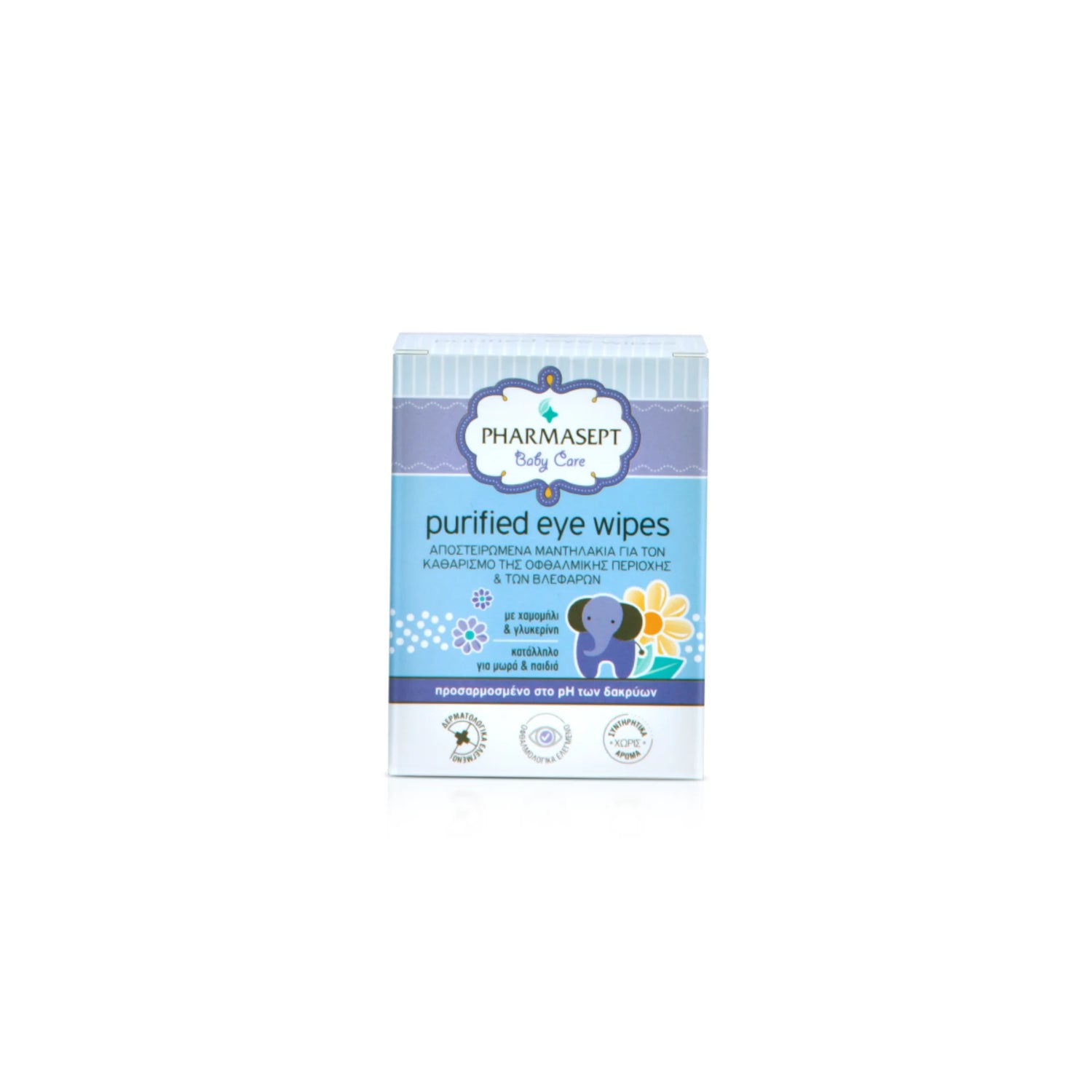 Pharmasept Baby Care Purified Eye Wipes – Gentle, preservative-free wipes for baby&