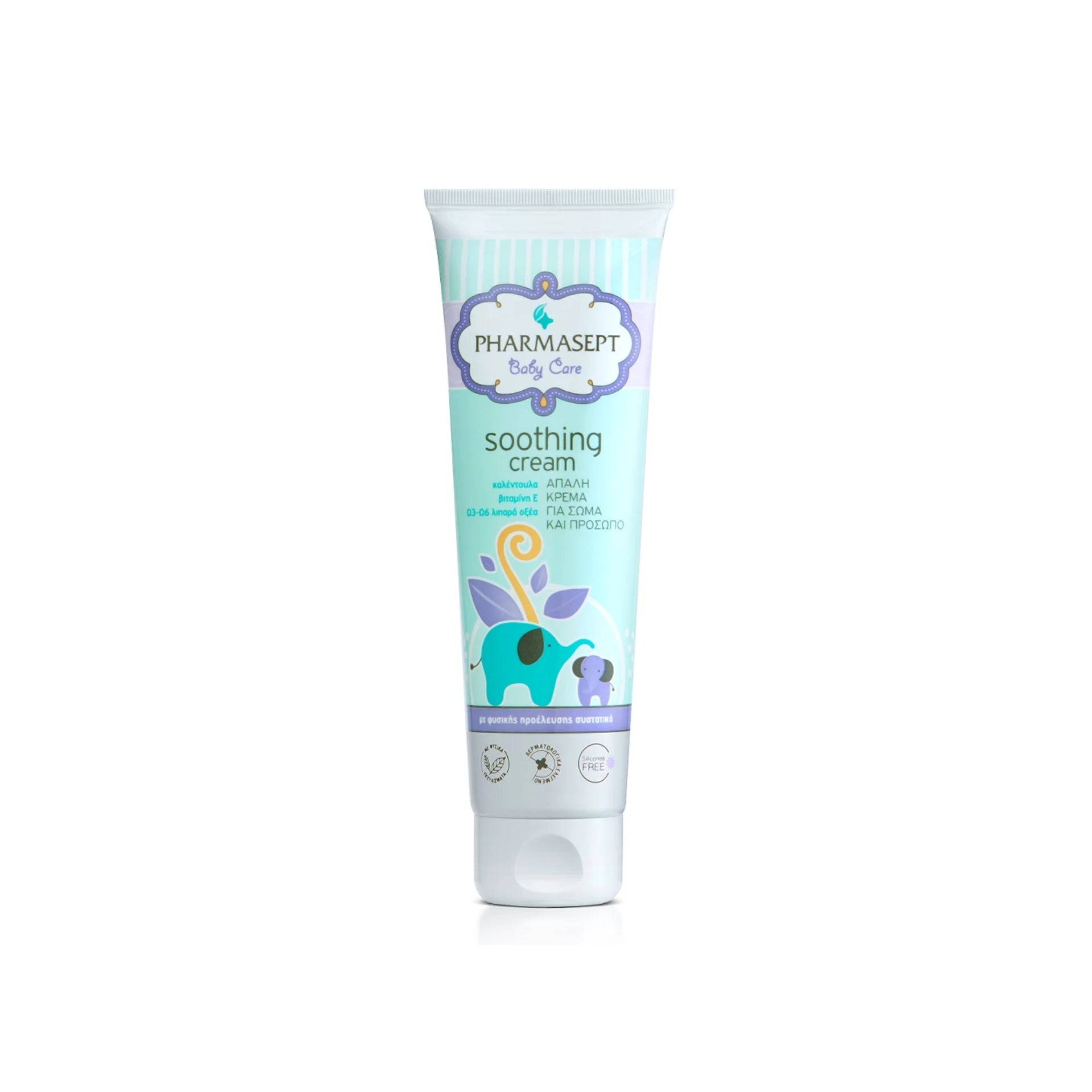 Pharmasept Baby Care Soothing Cream for baby face and body skincare.