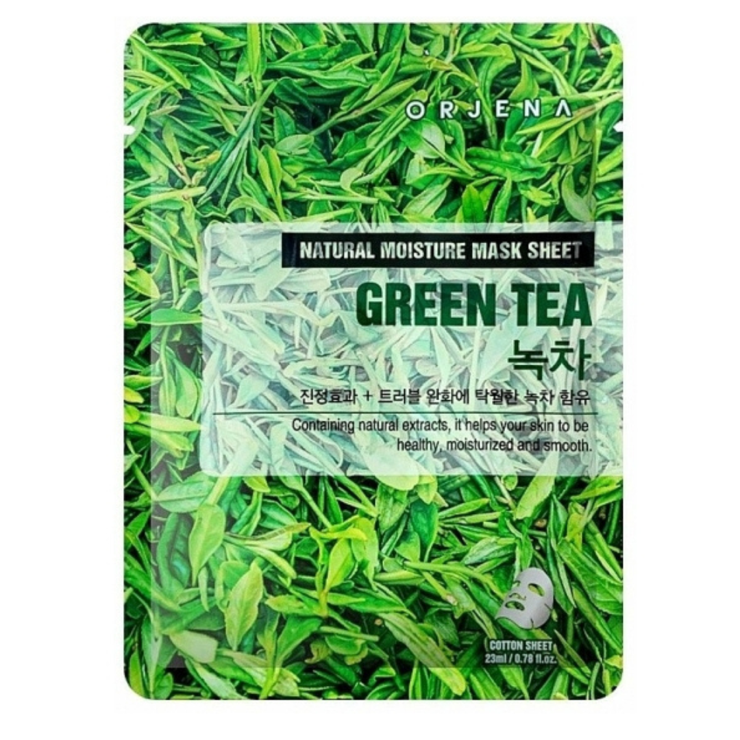 ORJENA Natural Moisture Green Tea Mask Sheet 23Ml