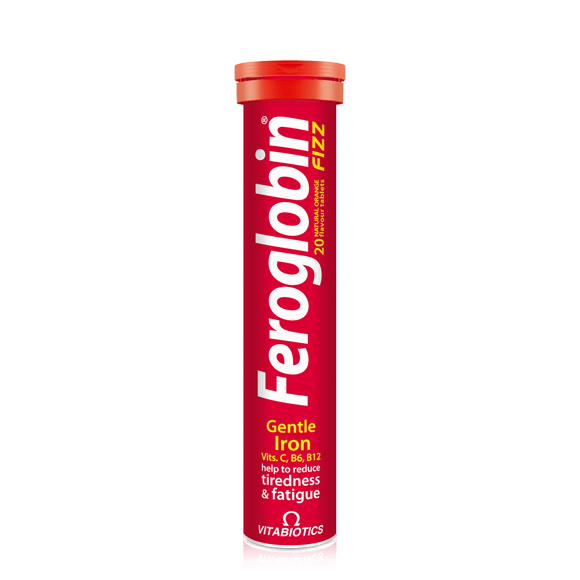 Vitabiotics Feroglobin Fizz - Iron and vitamin C support in a refreshing drink.