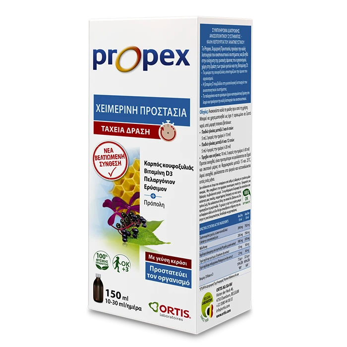Ortis Propex Winter Protection - Respiratory and immune health support with natural ingredients.
