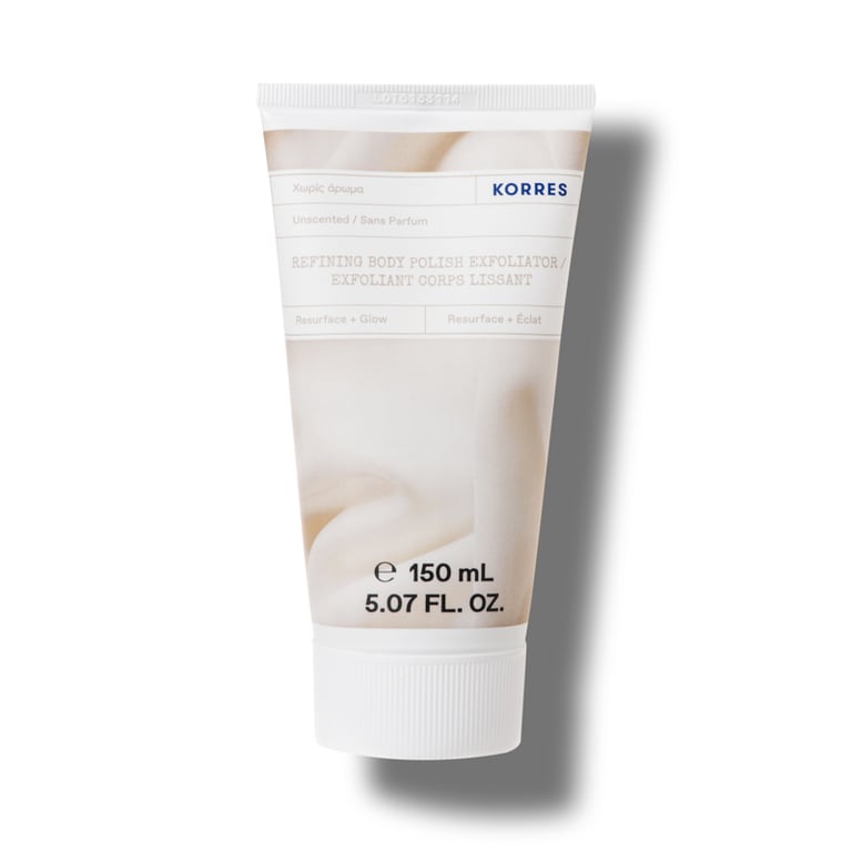 KORRES Unscented Body Scrub Refining Body Polish Exfoliator 150ml