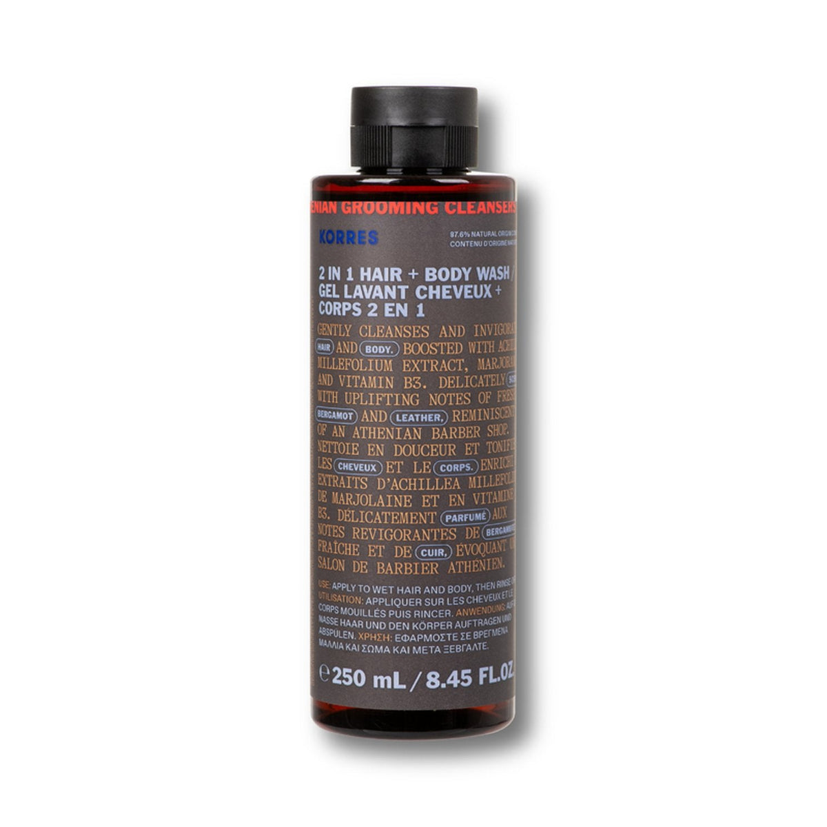 KORRES Athenian Grooming 2 in 1 Hair + Body Wash for Men