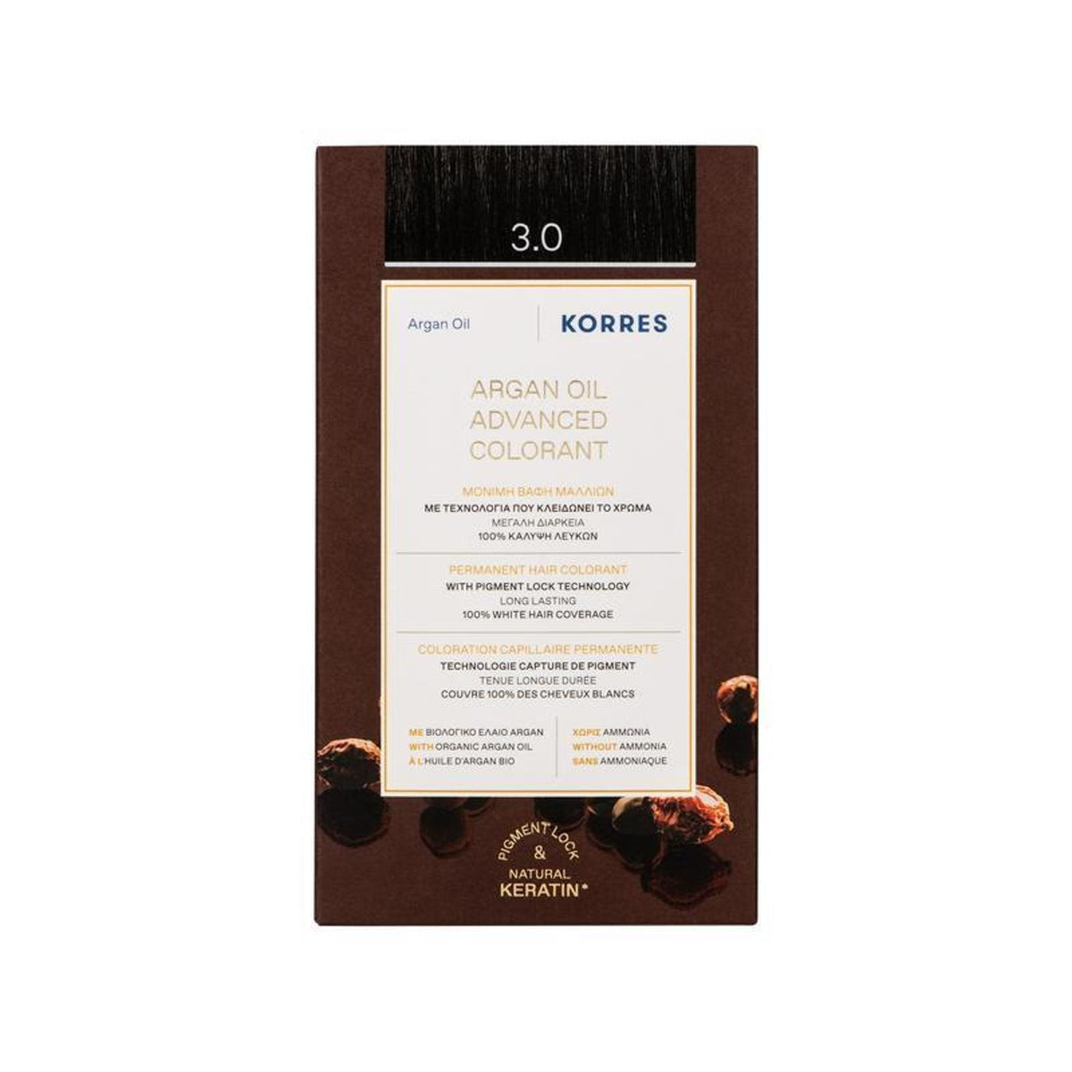 KORRES Argan Oil Advanced Colorant 3.0 Dark Brown