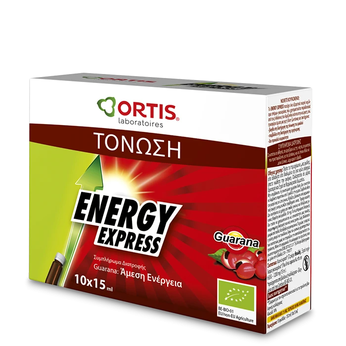 Ortis Red Energy Bio - Instant energy boost with organic guarana.