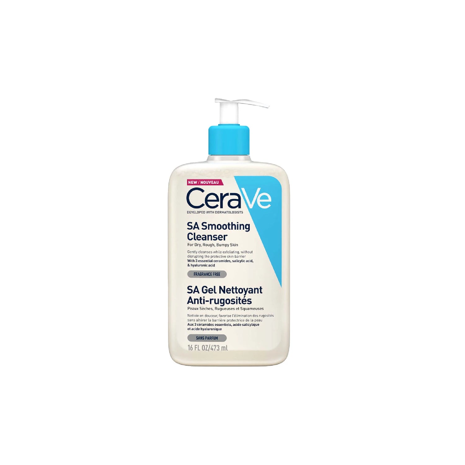 CeraVe SA Smoothing Cleanser - Exfoliates and smooths rough skin.