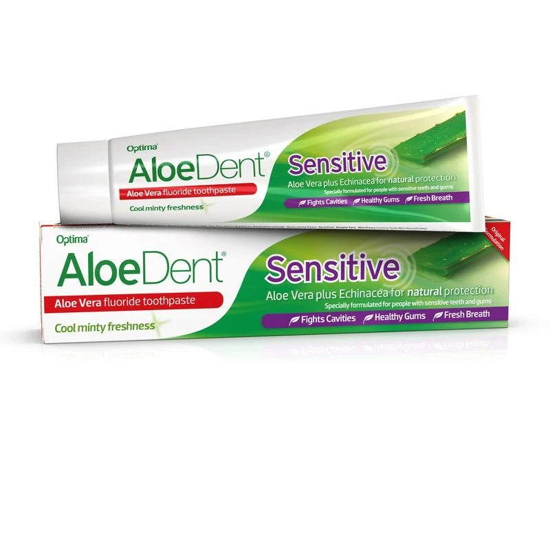 Aloe Dent Sensitive Toothpaste by Optima - Natural Aloe Gel Formula